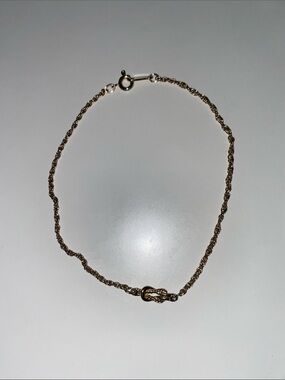 Avon Gold Rope Knot Necklace for Women - Elegant Knot Detail - About 10 inches